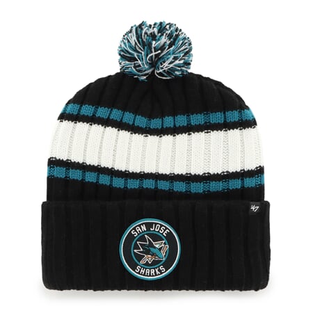 Berretto Lavorato A Maglia 47 Power Line San Jose Sharks | Multicolore, 100% Acrilico, Morbido, Con Logo Ricamato - 3