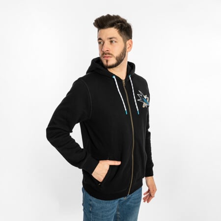 NHL San Jose Sharks Back Check ’47 MORRIS Full Zip Hood