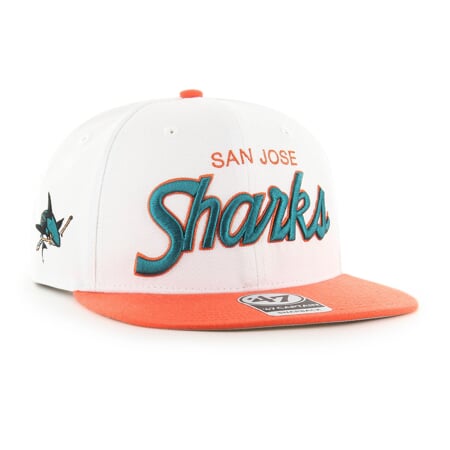 NHL San Jose Sharks Script Side Two Tone ’47 CAPTAIN