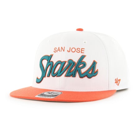 NHL San Jose Sharks Script Side Two Tone ’47 CAPTAIN